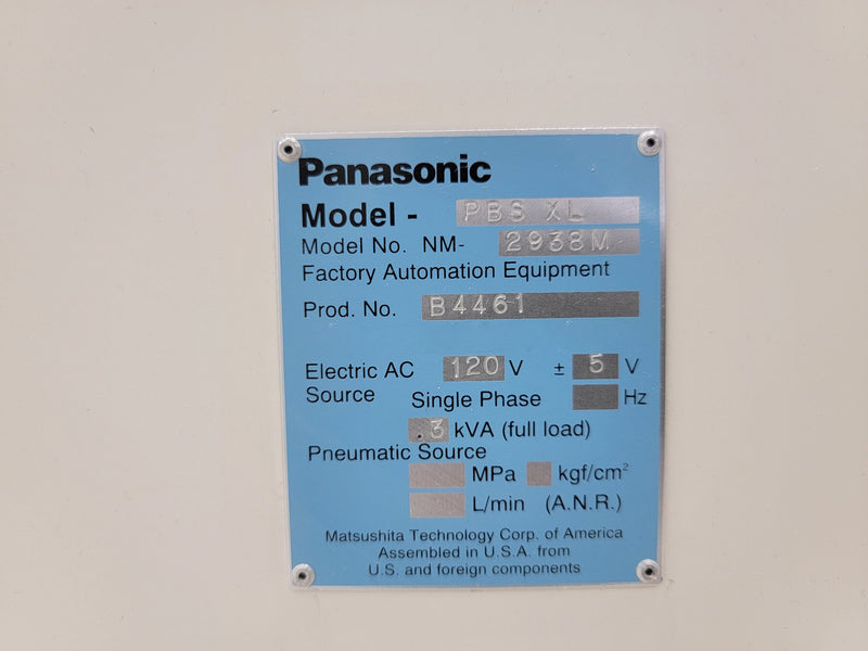 Panasonic NM 2938 M Bare Board PCB Restacker