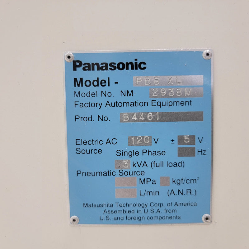 Panasonic NM 2938 M Bare Board PCB Restacker