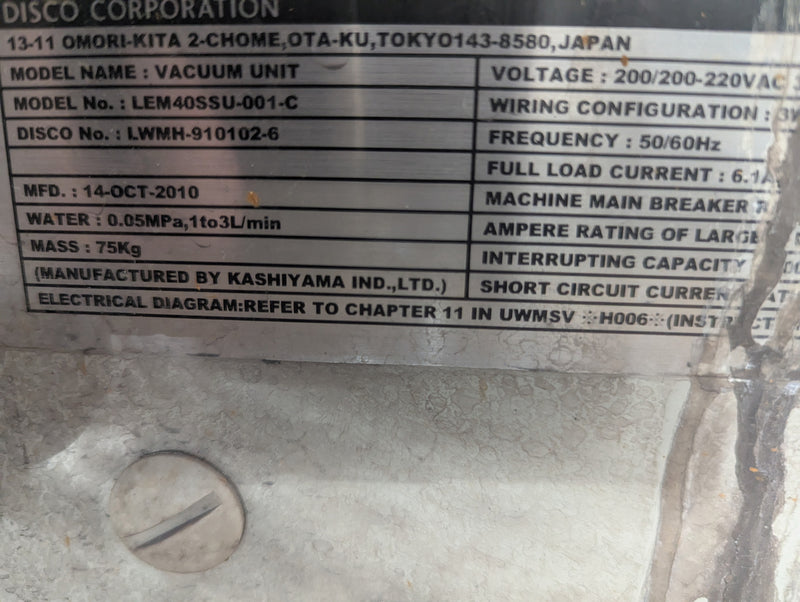 Disco DFG 8560 Grinder