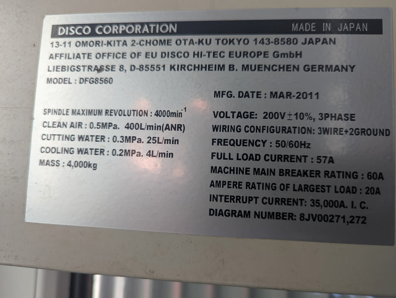 Disco DFG 8560 Grinder