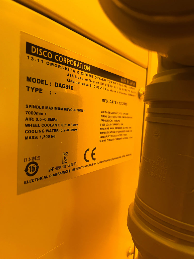 Disco DAG 810 Back Grinder