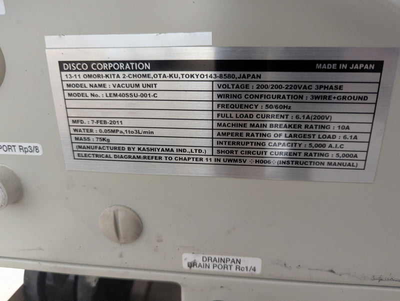 Disco DTG 8440 Grinder