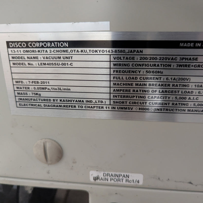 Disco DTG 8440 Grinder