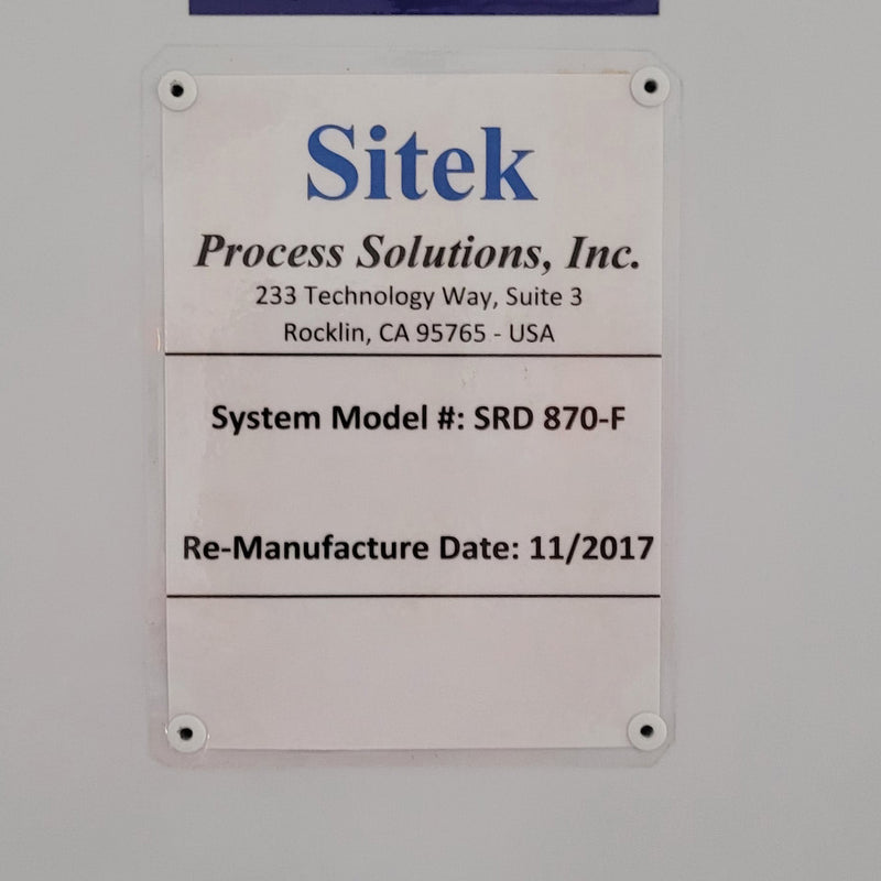 Semitool 870 F Dual Stack Spin Rinse Dryer (SRD)