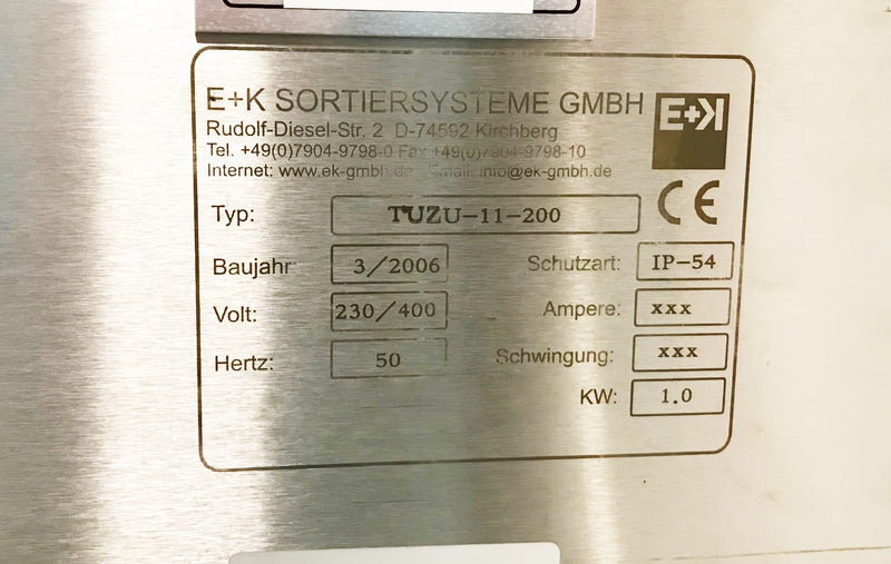 E+K TUZU 11 200 Feeder