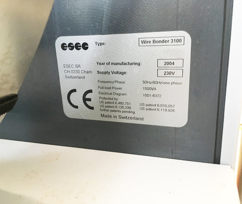 Esec 3100 Plus Wire Bonder