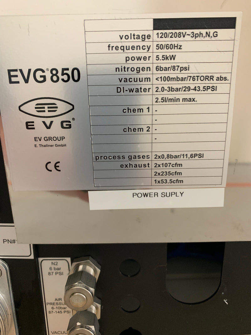 EVG 850 Wafer Bonder