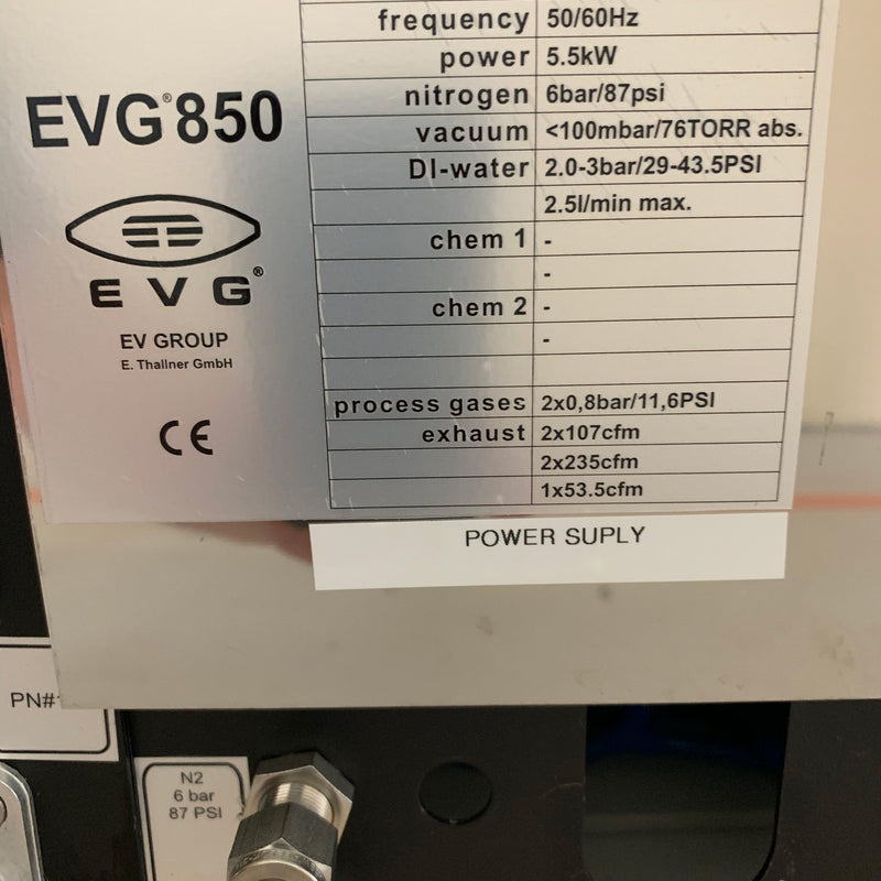 EVG 850 Wafer Bonder