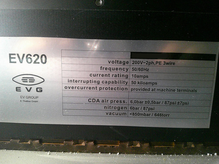 EVG 620 Mask Aligner