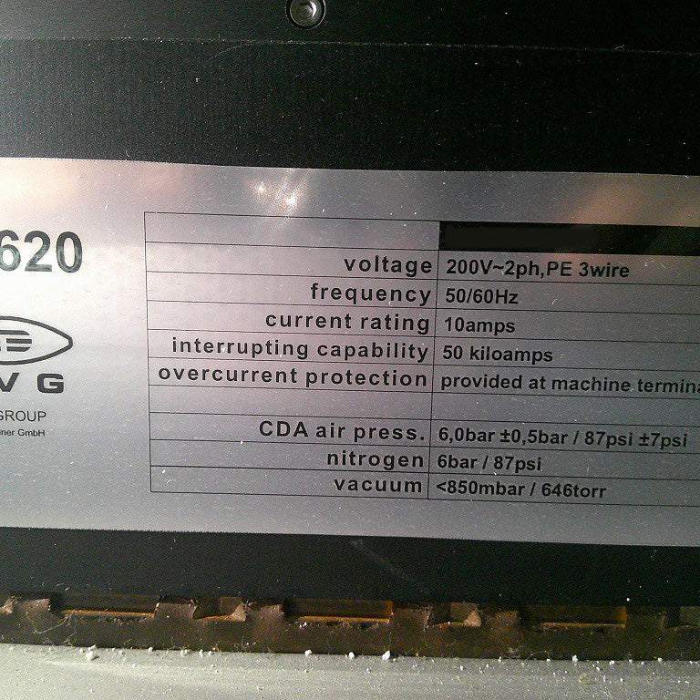 EVG 620 Mask Aligner