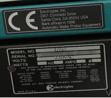 Electroglas 4090 Automatic Wafer Prober
