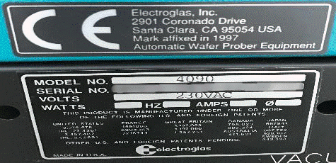 Electroglas 4090 Automatic Wafer Prober