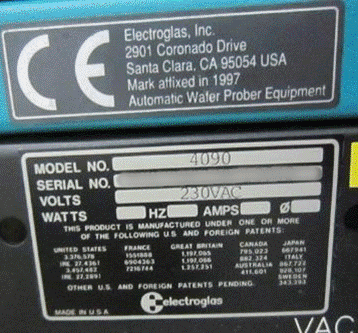 Electroglas 4090 Automatic Wafer Prober