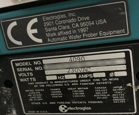 Electroglas 4090 Automatic Wafer Prober