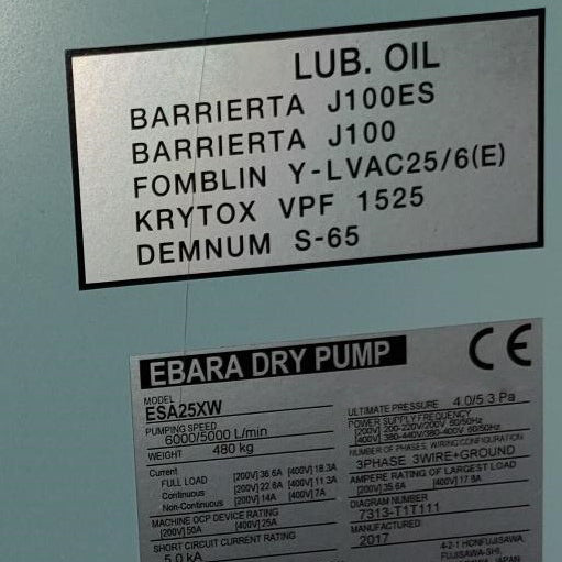 Ebara ESA 25 XW Pump
