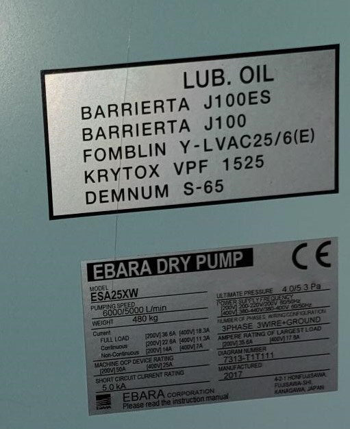 Ebara ESA 25 XW Pump