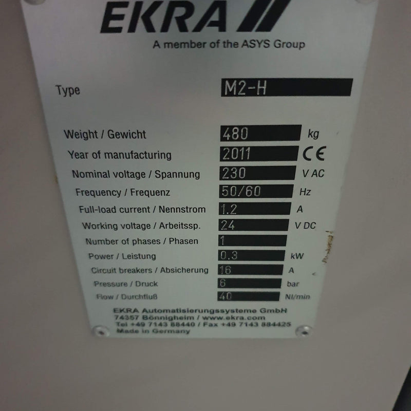 Ekra M 2 H Semi-Automatic Screen Printer