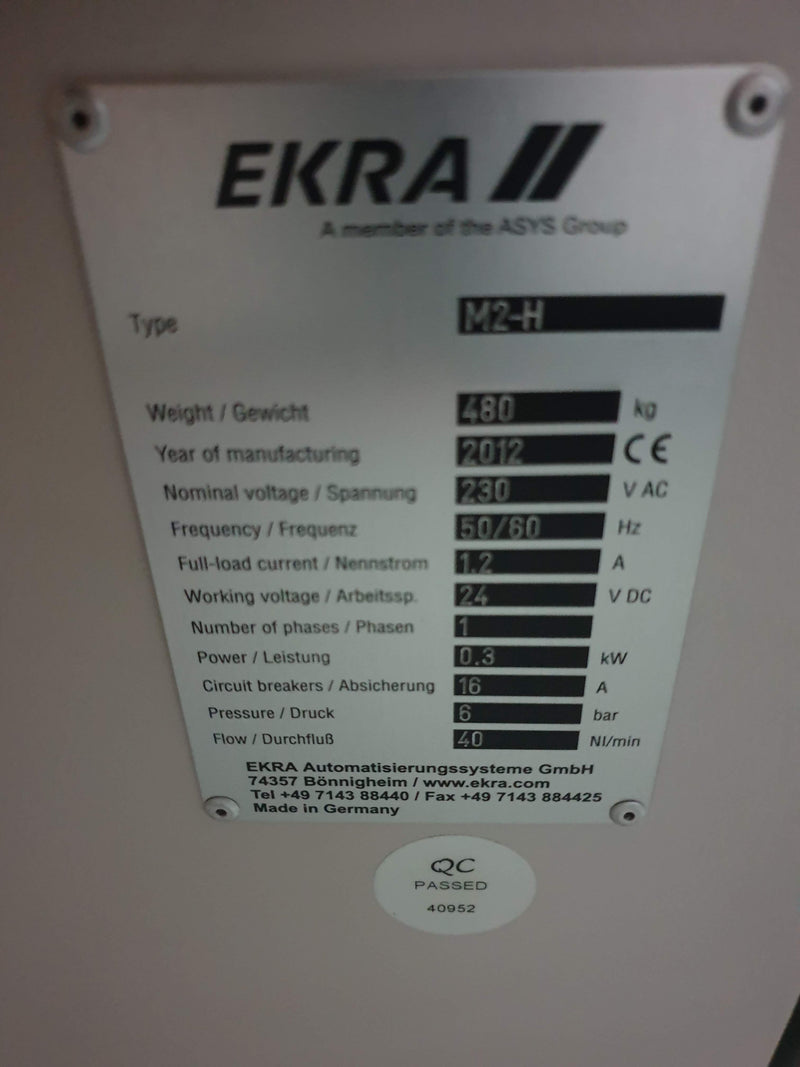 Ekra M 2 H Semi-Automatic Screen Printer