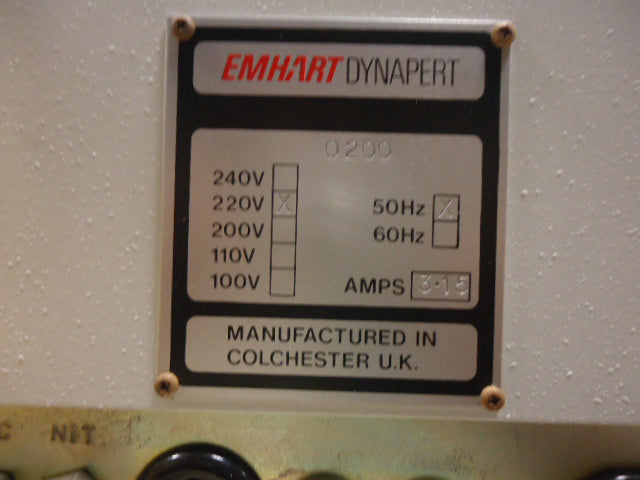 Emhart Dynapert 200 Axial Inserter