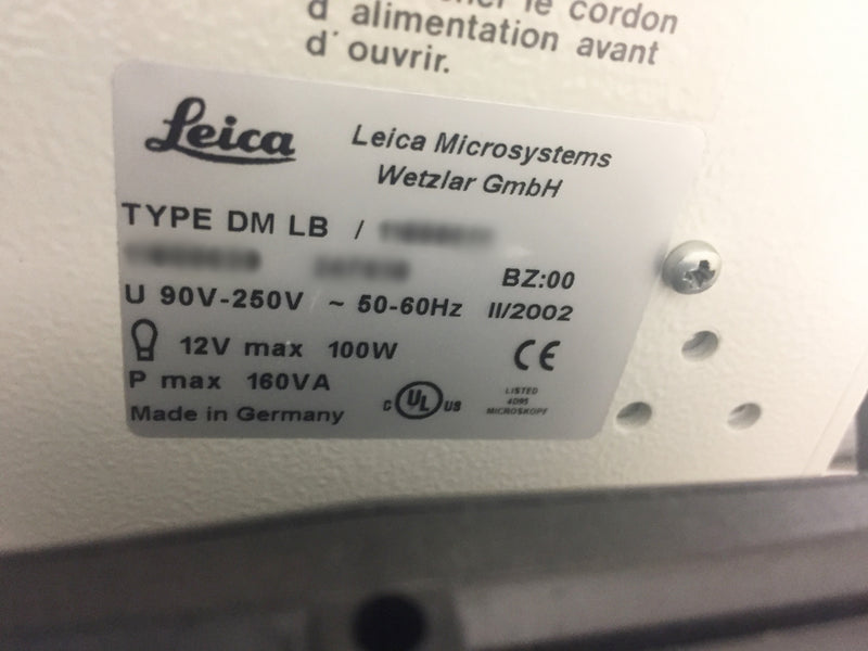 KLA / Leica DM LB Microscope