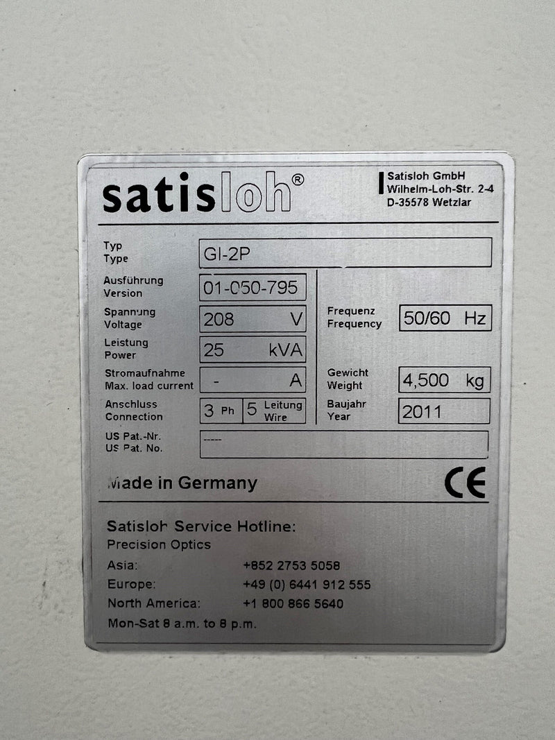 Satisloh GI 2 P Aspheric Grinder