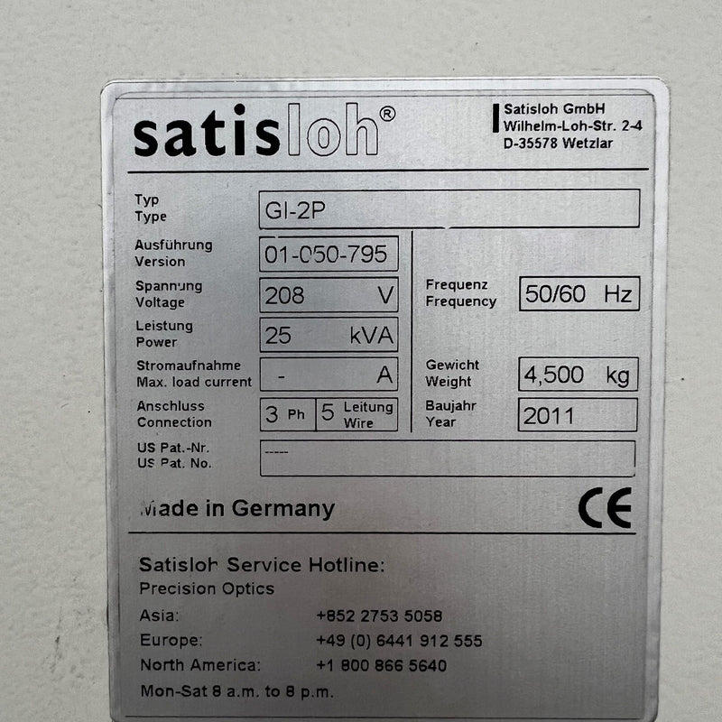 Satisloh GI 2 P Aspheric Grinder