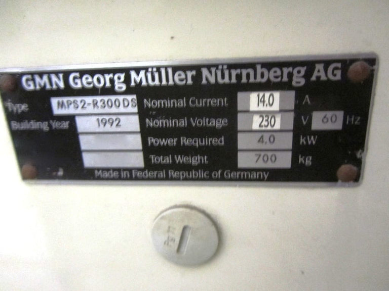 GMN MPS 2 R 300 DS Grinder