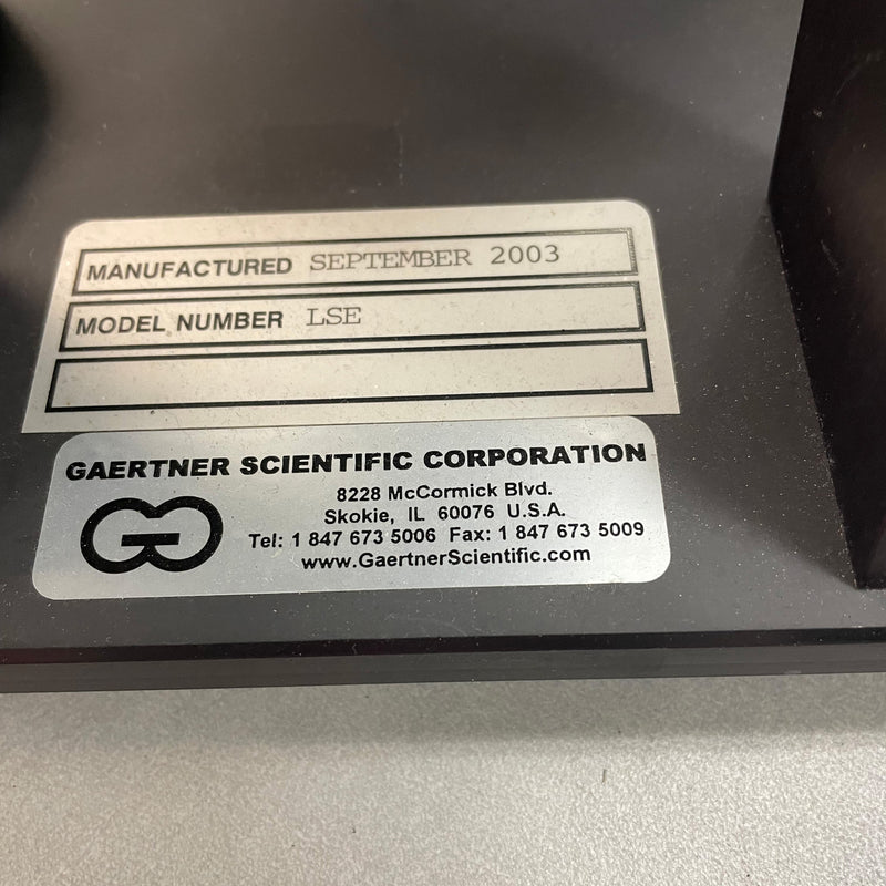 Gaertner LSE Stokes Ellipsometer