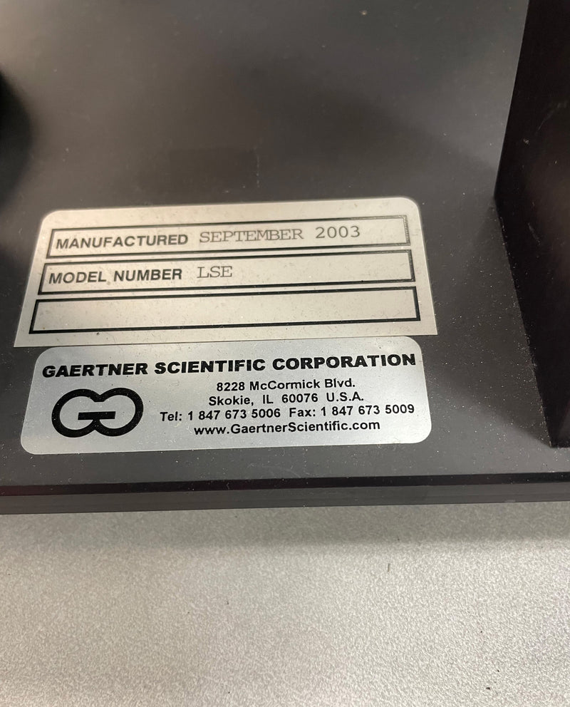 Gaertner LSE Stokes Ellipsometer