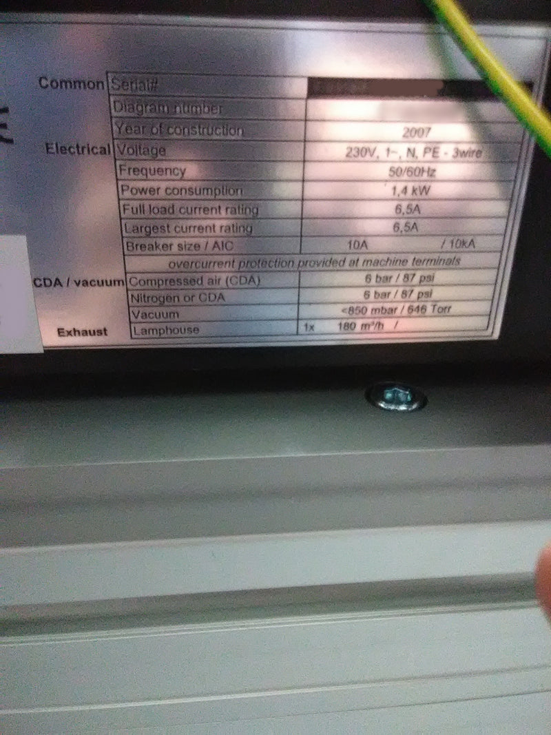 EVG 620 Mask Aligner