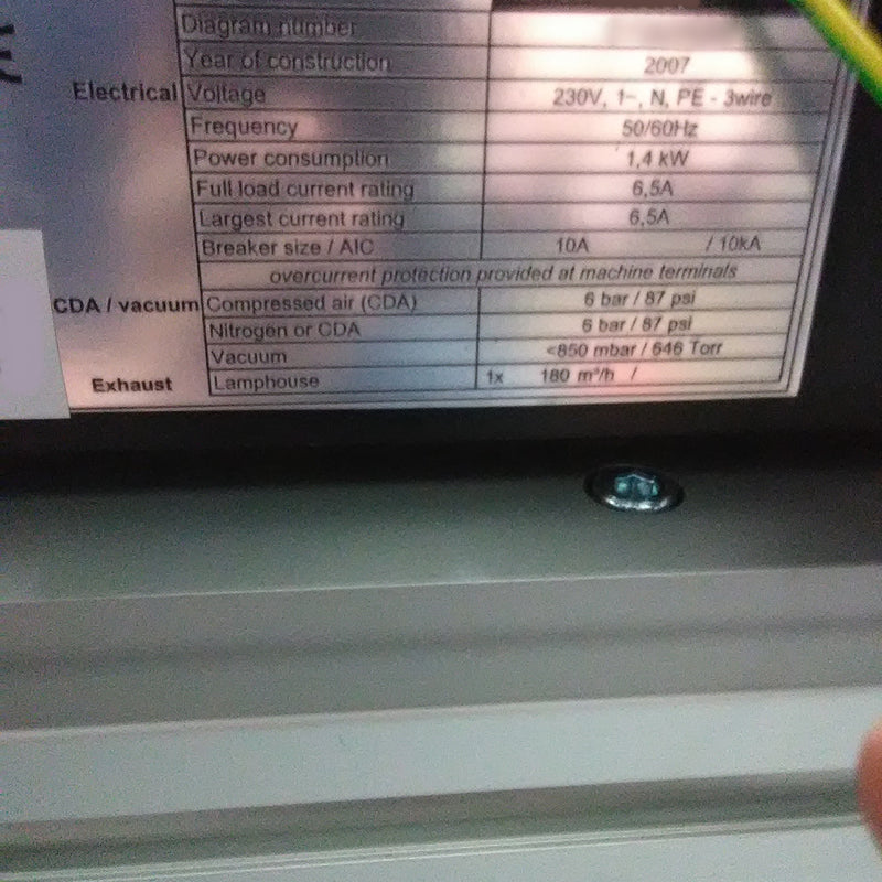 EVG 620 Mask Aligner