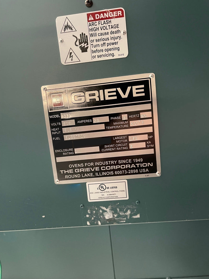 Grieve 333 Oven