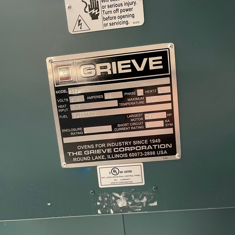 Grieve 333 Oven