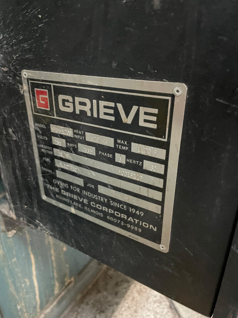 Grieve B 1 H 1200 Annealing Oven