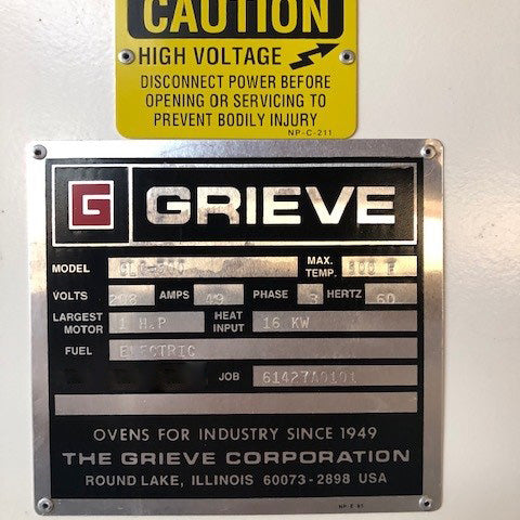 Grieve 500 Oven