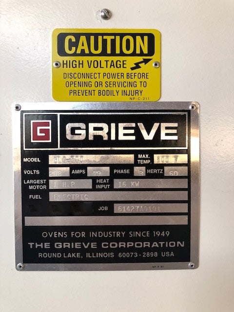 Grieve 500 Oven