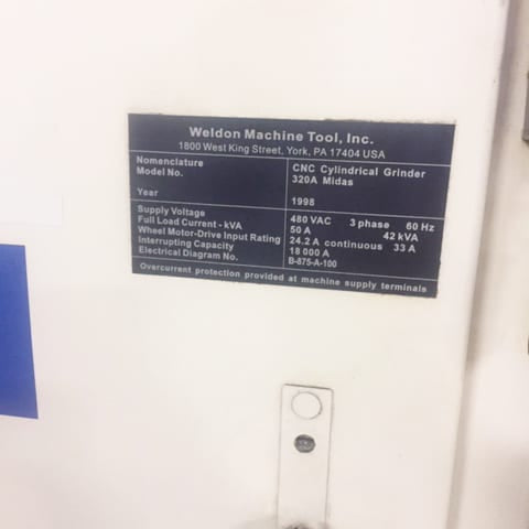 Weldon 320 A Midas Grinder