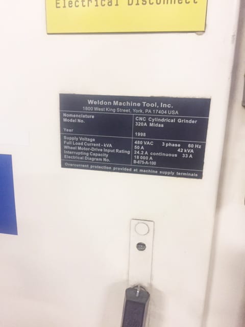 Weldon 320 A Midas Grinder