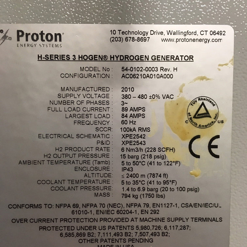 Proton Lot of (3) H6 Hogan Hydrogen Generators and (3) Chillers