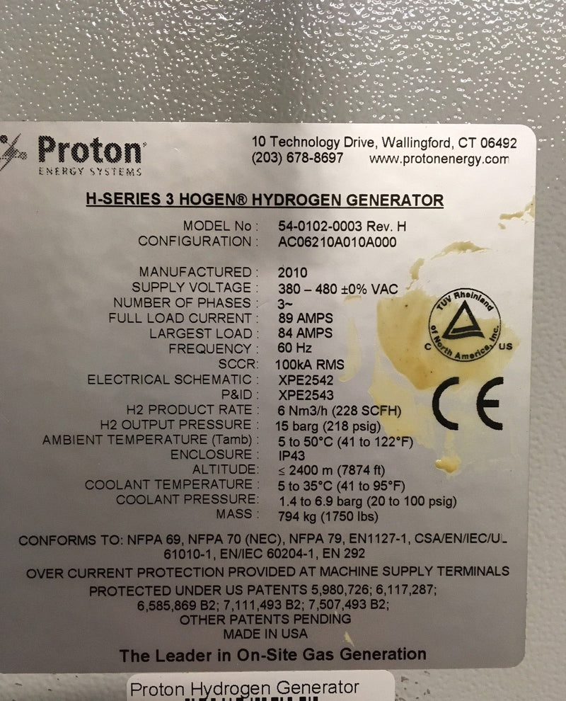 Proton Lot of (3) H6 Hogan Hydrogen Generators and (3) Chillers