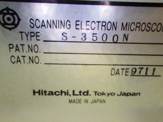 Hitachi S 3500 N SEM (Scanning Electron Microscope)