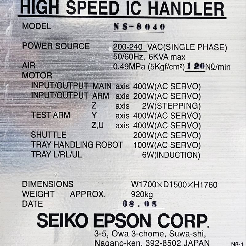 Seiko / Epson NS 8040 Handler