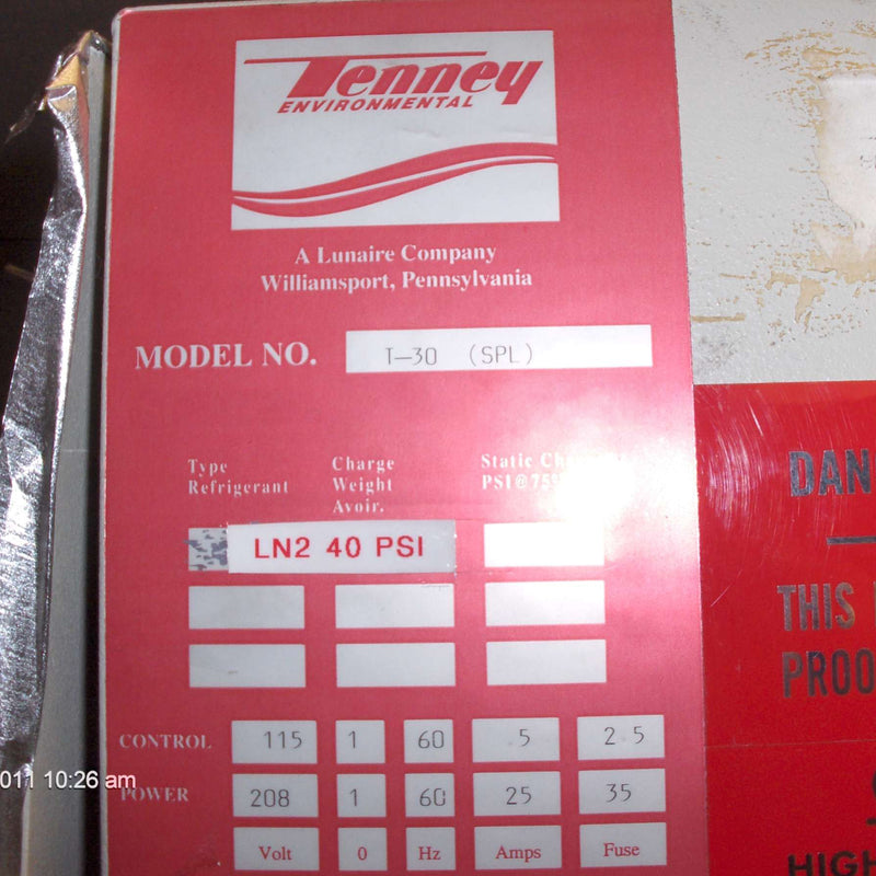 Tenney T 30 C Temperature Chambers