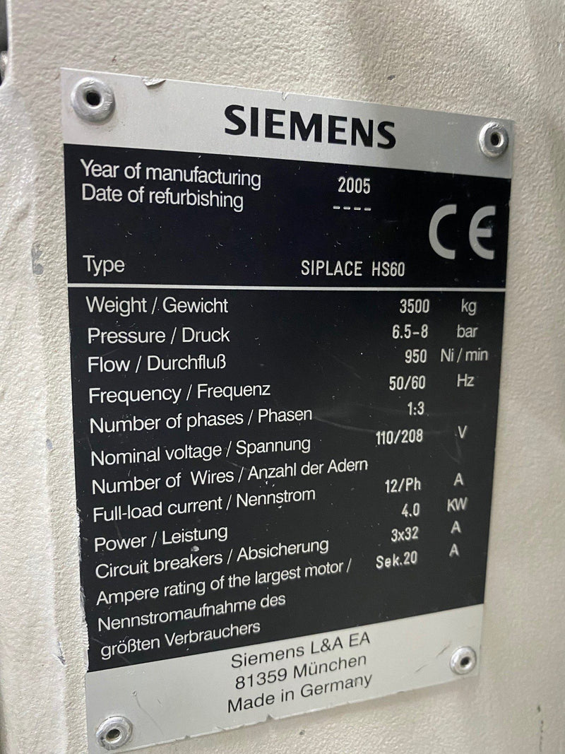 Siemens Siplace HS 60
