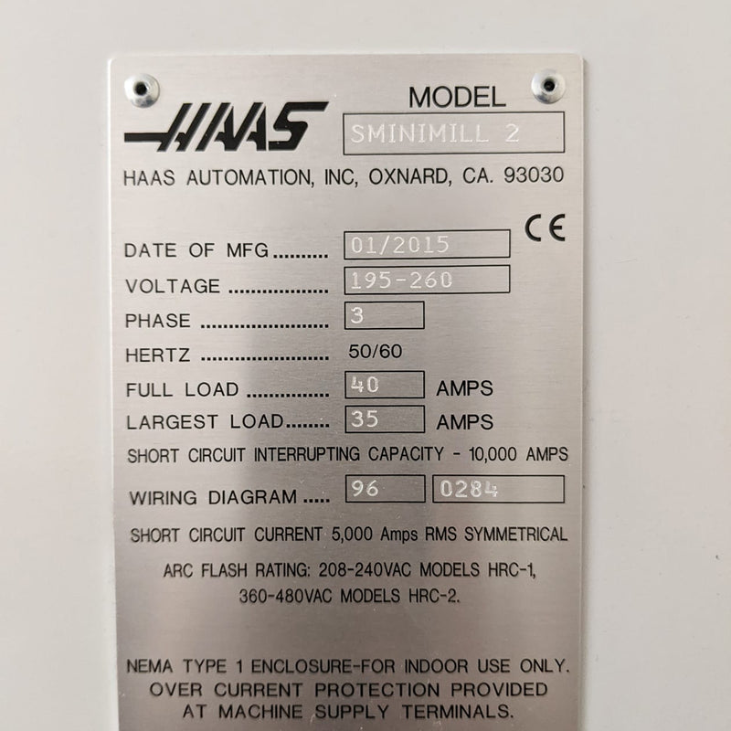 Haas Super Mini Mill 2 CNC