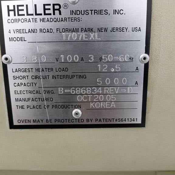 Heller 1707 EXL Reflow Soldering Machine
