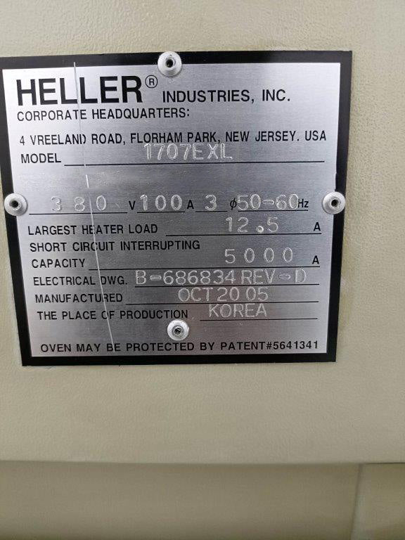 Heller 1707 EXL Reflow Soldering Machine
