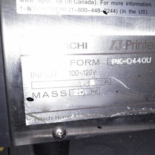 Hitachi PX D 440 U Jet Printer