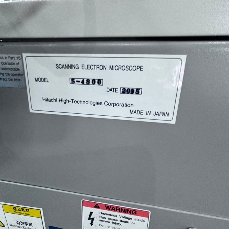 Hitachi S 4800 II SEM (Scanning Electron Microscope)