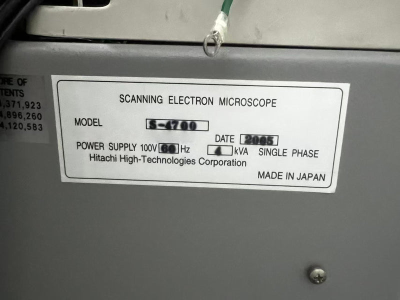 Hitachi S 4700 FE-SEM (Field Emission Scanning Electron Microscope)